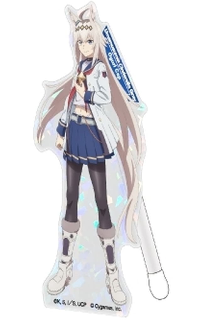 Oguri Cap Acrylic Stand Doko-Stand (Hologram ver.) — Umamusume: Cinderella Gray — Shimizu Sangyo — Approx. 76×139mm — Pre-owned