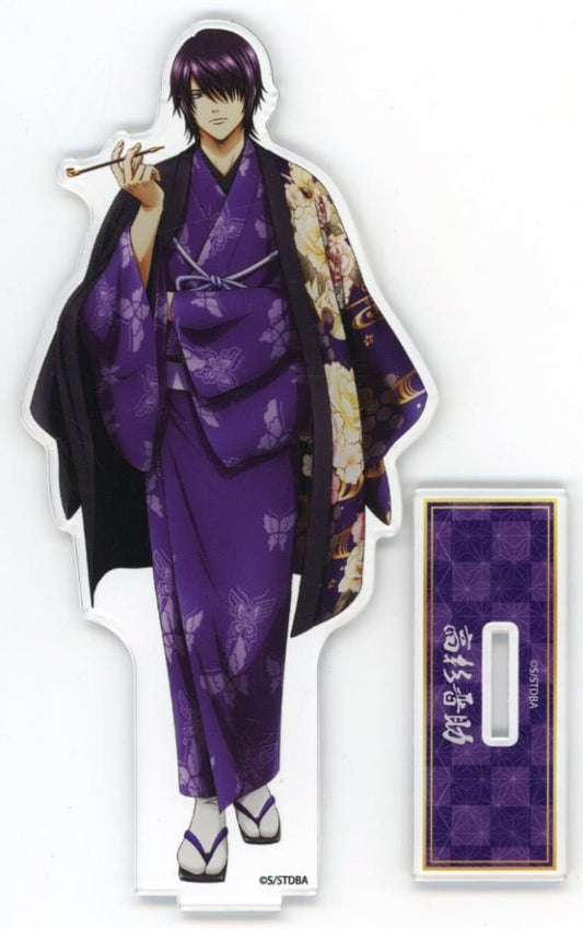 Shinsuke Takasugi BIG Acrylic Stand One-Sided Floral Kimono ver. - Gintama POP UP SHOP in Marui vol.3 (ARMA BIANCA) - Approx. 170 mm