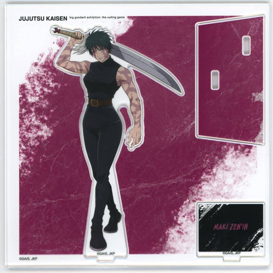 Maki Zenin Acrylic Stand Standing Art Ver. - Jujutsu Kaisen POP UP Exhibition at baseyard tokyo - Approx. 15 x 15 cm (Pal)