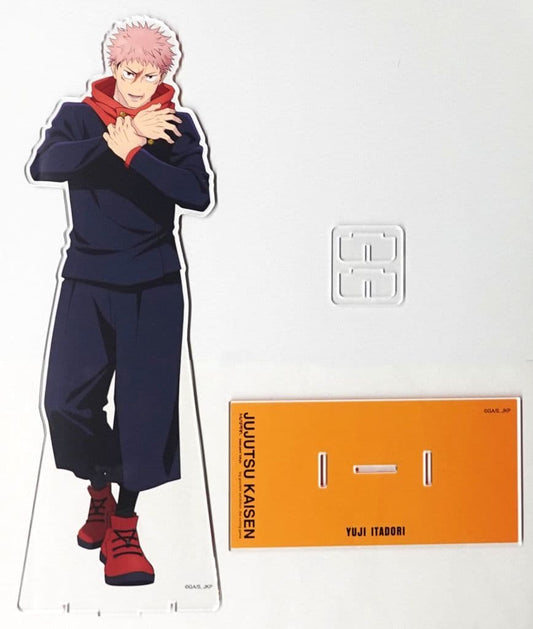 Yuji Itadori Acrylic Mega Figure - Jujutsu Kaisen: The Culling Game POP UP Exhibition at baseyard tokyo - Approx. 375 x 210 mm (Includes 2 Base Support Parts) (Pal)
