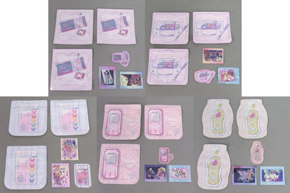 Ichiban Kuji Pretty Cure: Shining Moment H Prize Zipper Bags & Stickers - Complete 5-Item Set (Used) - BANDAI SPIRITS