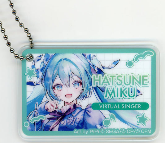 Hatsune Miku Acrylic Keychain - Project SEKAI: COLORFUL STAGE! feat. Hatsune Miku × Lawson A - 46×70mm (Pre-owned)