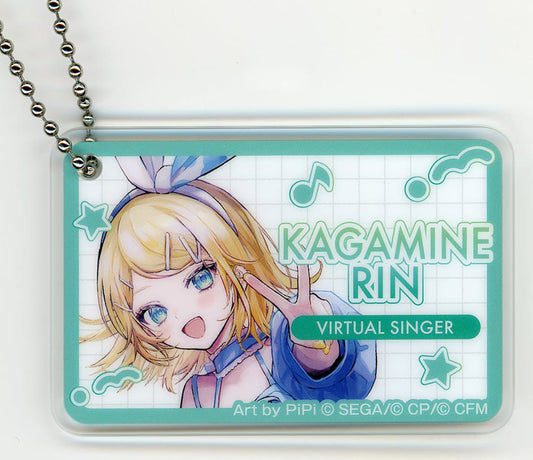 Kagamine Rin Acrylic Keychain - Project SEKAI COLORFUL STAGE! feat. Hatsune Miku × Lawson Collaboration (Approx. 46 x 70 mm) - Pre-owned