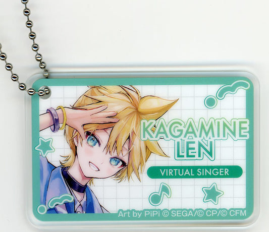 Kagamine Len Acrylic Keychain - Project SEKAI COLORFUL STAGE! feat. Hatsune Miku × Lawson - Approx. 46 x 70 mm (Pre-owned)