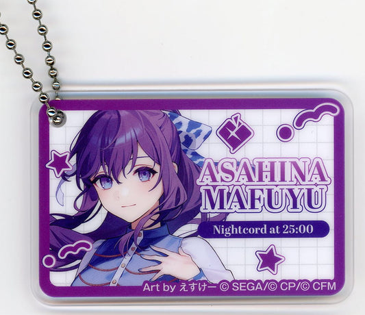 Mafuyu Asahina Acrylic Keychain - Project SEKAI COLORFUL STAGE! feat. Hatsune Miku × Lawson - Approx. 46 x 70 mm (Pre-owned)