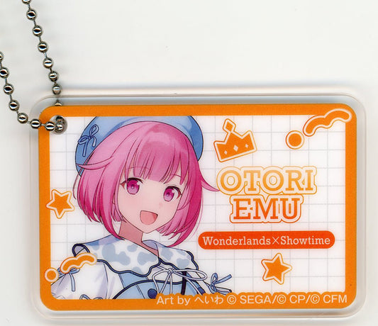 Emu Otori Acrylic Keychain C - Project SEKAI COLORFUL STAGE! feat. Hatsune Miku × Lawson - Approx. 46 x 70 mm - Pre-owned