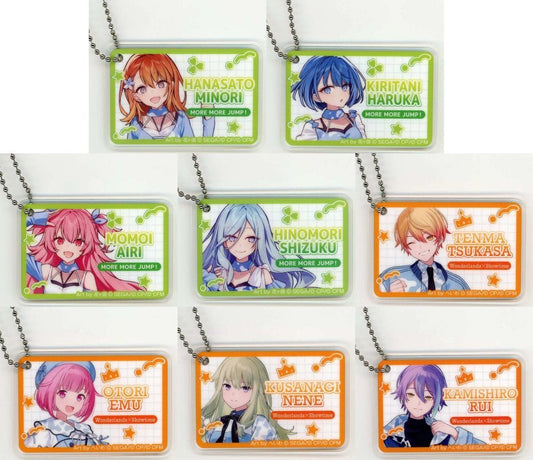 Project SEKAI COLORFUL STAGE! feat. Hatsune Miku Lawson Acrylic Keychain Set C - 8-Piece Pre-owned (Approx. 46 x 70 mm each)