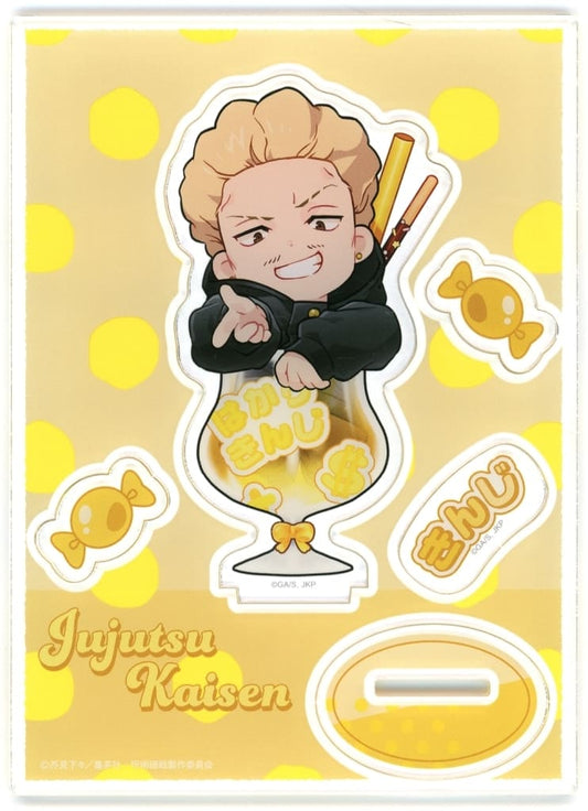 Kinji Hakari Acrylic Stand - MaruKuji TV Anime Jujutsu Kaisen: The Culling Game "Chapon!" Daikichi-4 (Approx. 70 x 113 mm) - Team Entertainment - Pre-owned