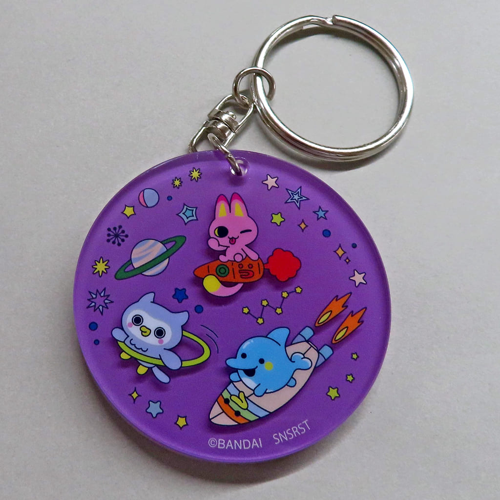 Tamagotchi Violet Two-Layer Acrylic Keychain