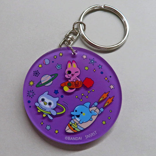 Tamagotchi Violet Two-Layer Acrylic Keychain