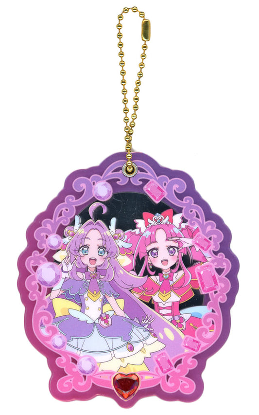 Cure Answer & Cure Mystic Slide Mirror - Detective Pretty Cure! Official Merchandise - Approx. 9 cm - Banpresto