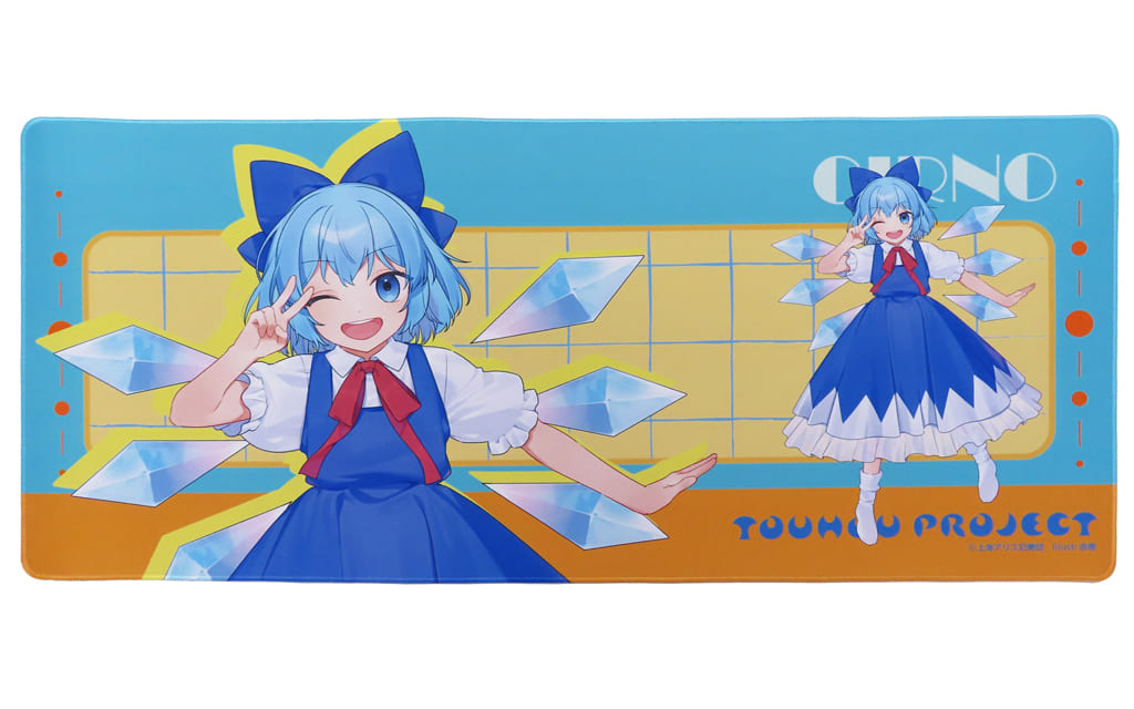 Cirno Large Rubber Playmat Vol.2 - Touhou Project Rubber Mat (Eikoh) — Approx. 40 x 90 cm (ONE, Pre-owned)