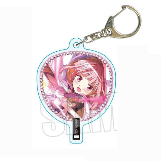 Iroha Tamaki Acrylic Uchiwa Keychain - Puella Magi Madoka Magica: Magia Exedra (Bellhouse, Approx. 48 x 56 mm, Pre-owned)