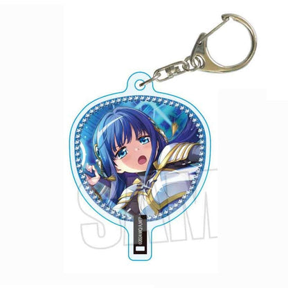 Yachiyo Nanami Acrylic Uchiwa Keychain - Puella Magi Madoka Magica Magia Exedra - Belhouse - Approx. 48 x 56 mm (Pre-owned)