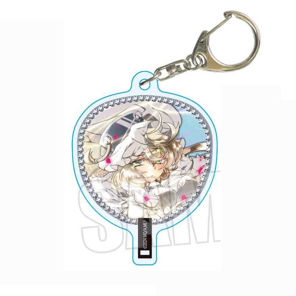 Oriko Mikuni Uchiwa Acrylic Keychain - Puella Magi Madoka Magica Magia Exedra (BellHouse, Approx. 48 x 56 mm, Pre-owned)