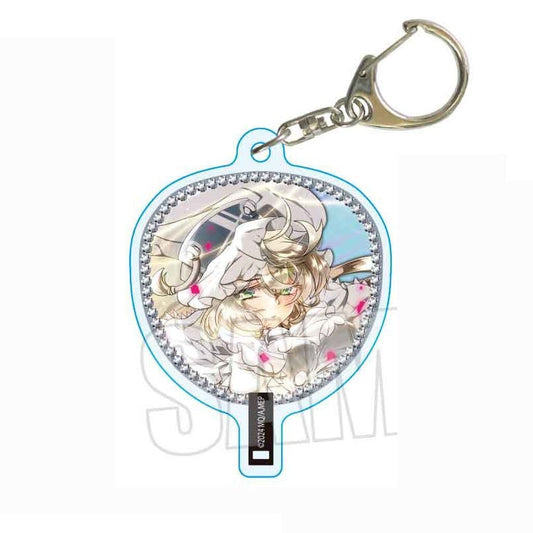 Oriko Mikuni Uchiwa Acrylic Keychain - Puella Magi Madoka Magica Magia Exedra (BellHouse, Approx. 48 x 56 mm, Pre-owned)
