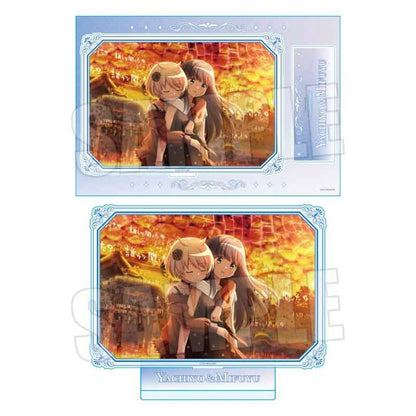 Yachiyo & Mifuyu MEGA Acrylic Stand - Puella Magi Madoka Magica Magia Exedra (Approx. 250 x 170 mm) - BellHouse