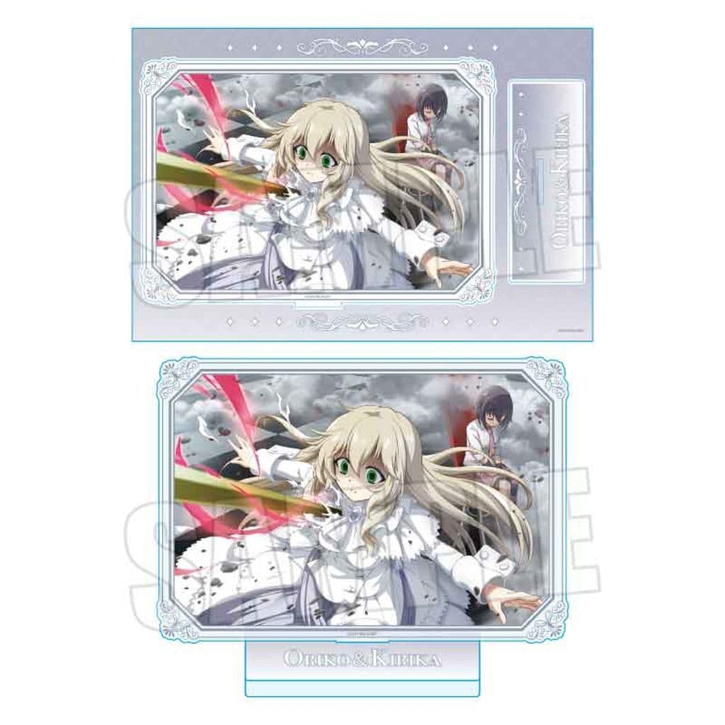 Oriko & Kirika MEGA Acrylic Stand - Puella Magi Madoka Magica: Magia Exedra - Bellhouse - Approx. 250 x 170 mm (Pre-owned)