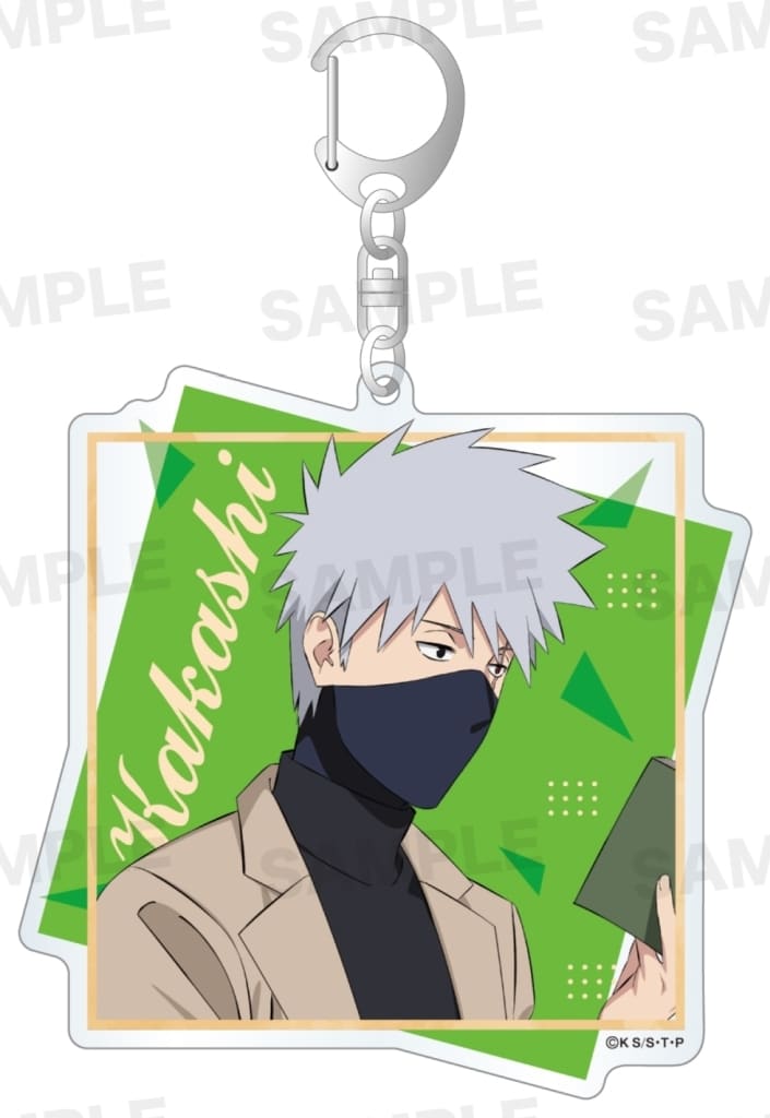 Kakashi Hatake Reading Acrylic Keychain - Naruto Shippuden - Starmine - Approx. 80 x 80 mm - Pre-owned