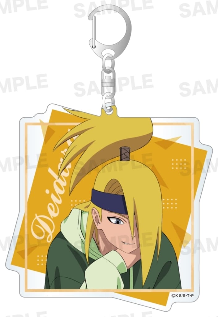 Deidara Reading Acrylic Keychain - Naruto Shippuden - Approx. 80 x 80 mm - Starmine (Used)