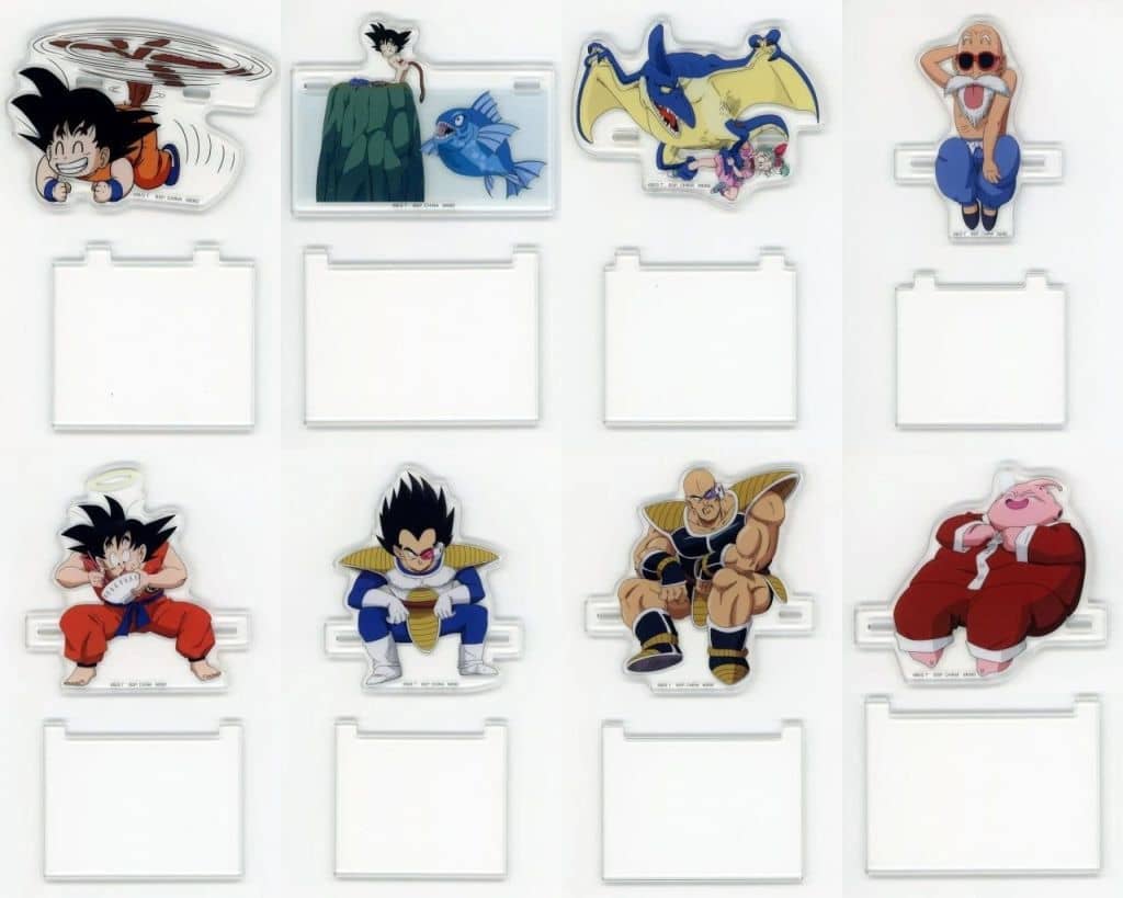 Dragon Ball THE CHRONICLE OF GOKU G Prize Hook Acrylic Stand Complete 8-Piece Set - Bandai Spirits (Approx. 7.5 cm)