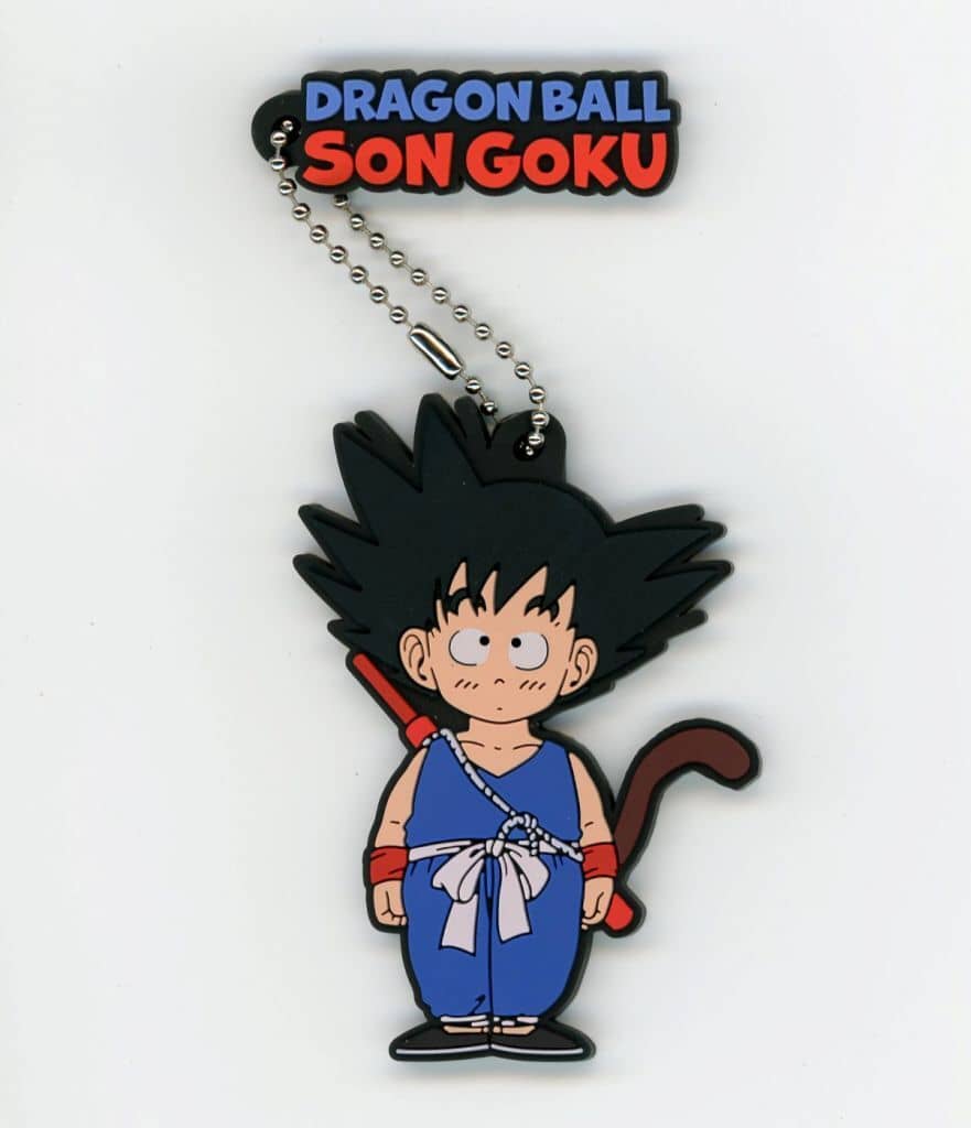 Kid Goku Rubber Charm Keychain from Dragon Ball THE CHRONICLE OF GOKU Ichiban Kuji H Prize by BANDAI SPIRITS