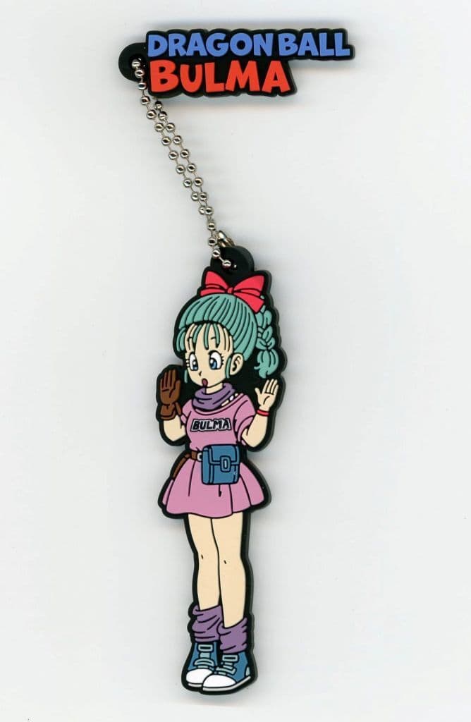Bulma Rubber Charm Keychain from Dragon Ball Ichiban Kuji The Chronicle of Goku H Prize by Bandai Spirits
