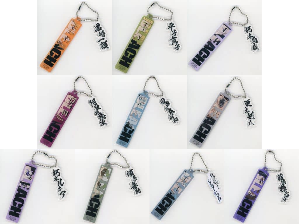 BLEACH Stirring Souls vol.4 E Prize Twin Acrylic Charm Set of 10