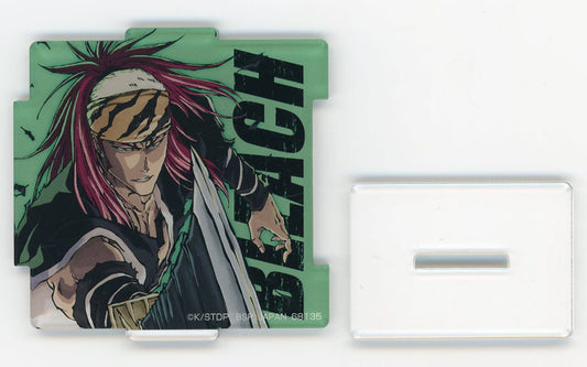 Renji Abarai Puzzle-Style Acrylic Stand - BLEACH Ichiban Kuji Stirring Souls vol.4 F Prize (BANDAI SPIRITS, Approx. 7 cm) - Pre-owned