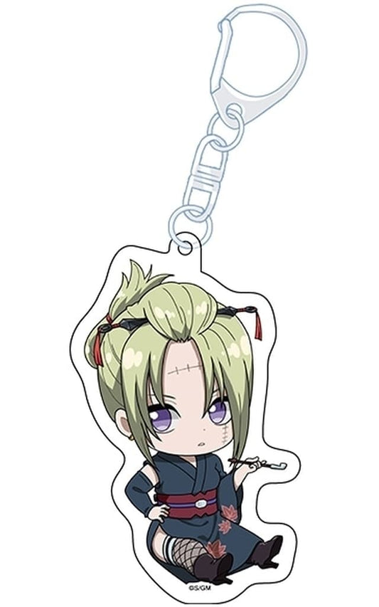 Tsukuyo Acrylic Petanko Keychain (Approx. 90 mm) - Gintama Movie: Shin Gekijouban - Yoshiwara Great Fire - Penguin Parade (Pre-owned)