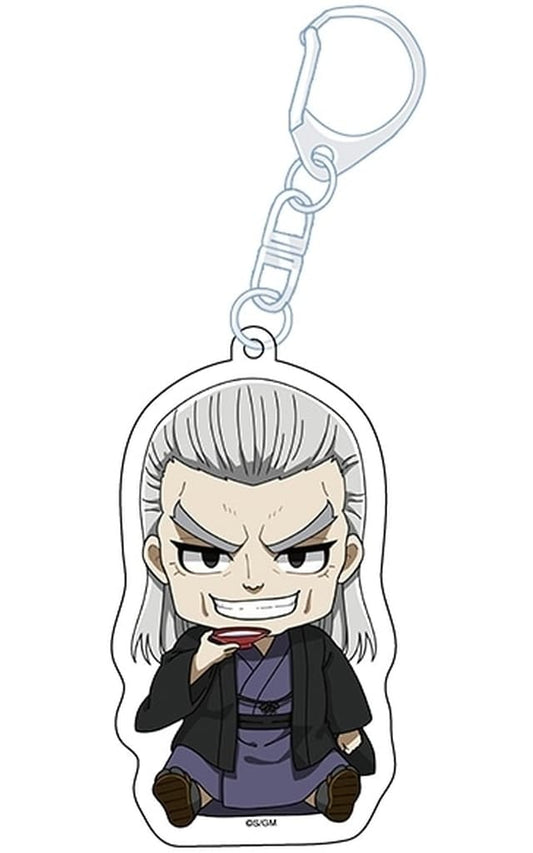 Hosen Acrylic Keychain - Gintama Petan-Style Acrylic Key Holder (Penguin Parade) Approx. 90 mm - Pre-owned
