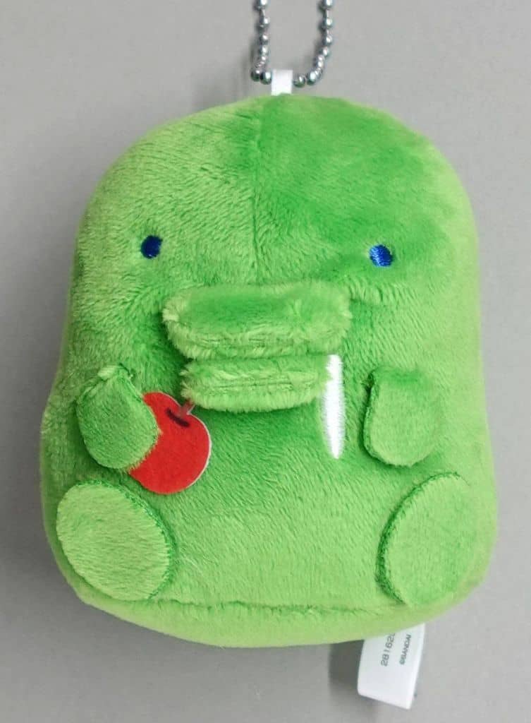 Tamagotchi Kuchipatchi B Apple Ball Chain Plush, Approx. 6 cm