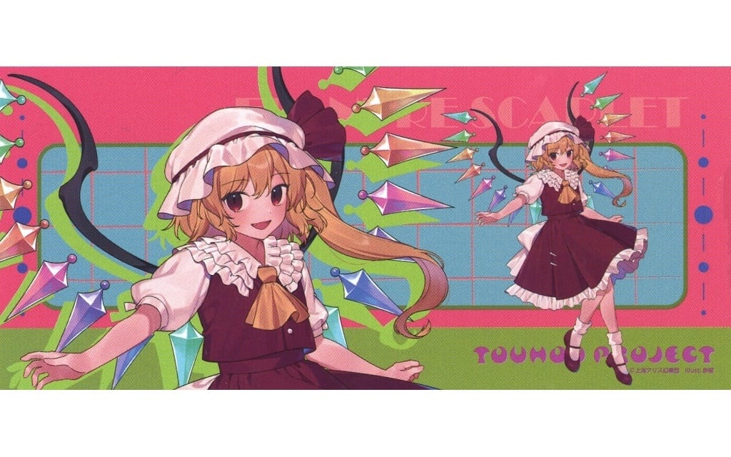 Flandre Scarlet Large Rubber Mat Vol.3 (Eikoh) — Touhou Project — Approx. 40 x 90 cm — Pre-owned