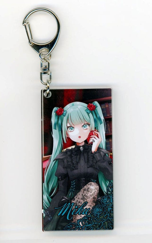 Hatsune Miku Acrylic Keychain - The banquet of the vampires Design - Approx. 80 x 40 mm (Pre-owned)