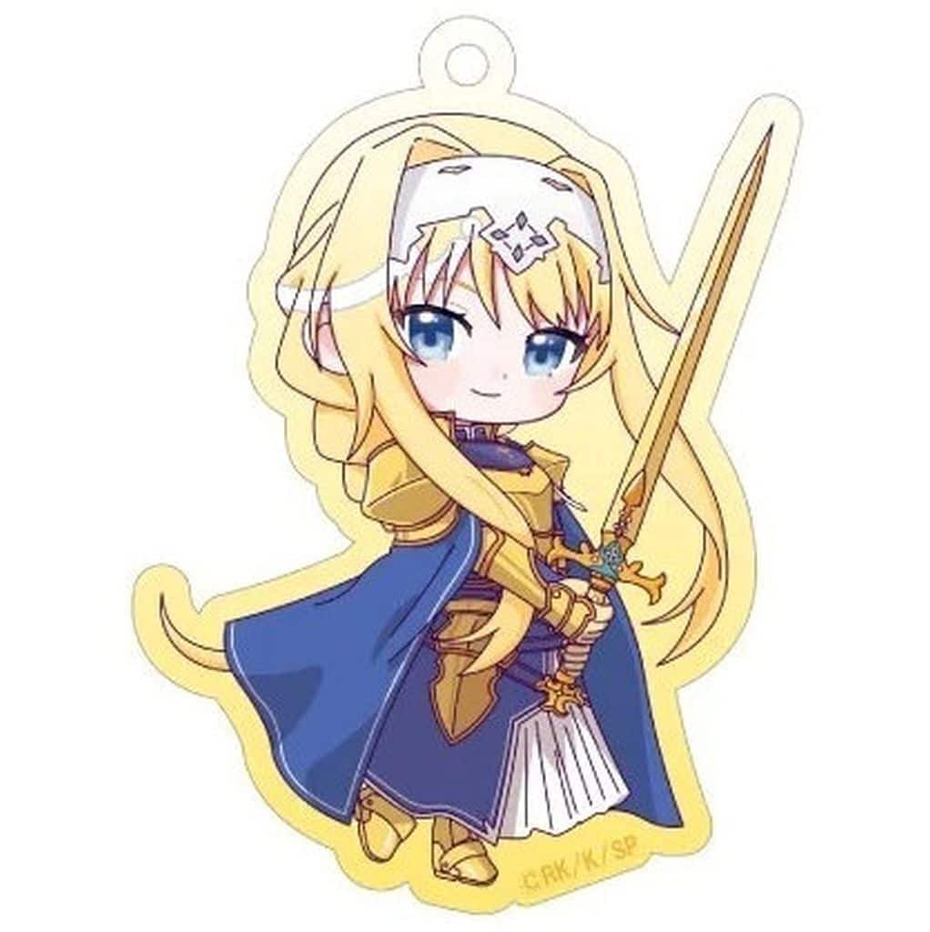 Alice Zuberg Sword Art Online Waiwai Acrylic Keychain