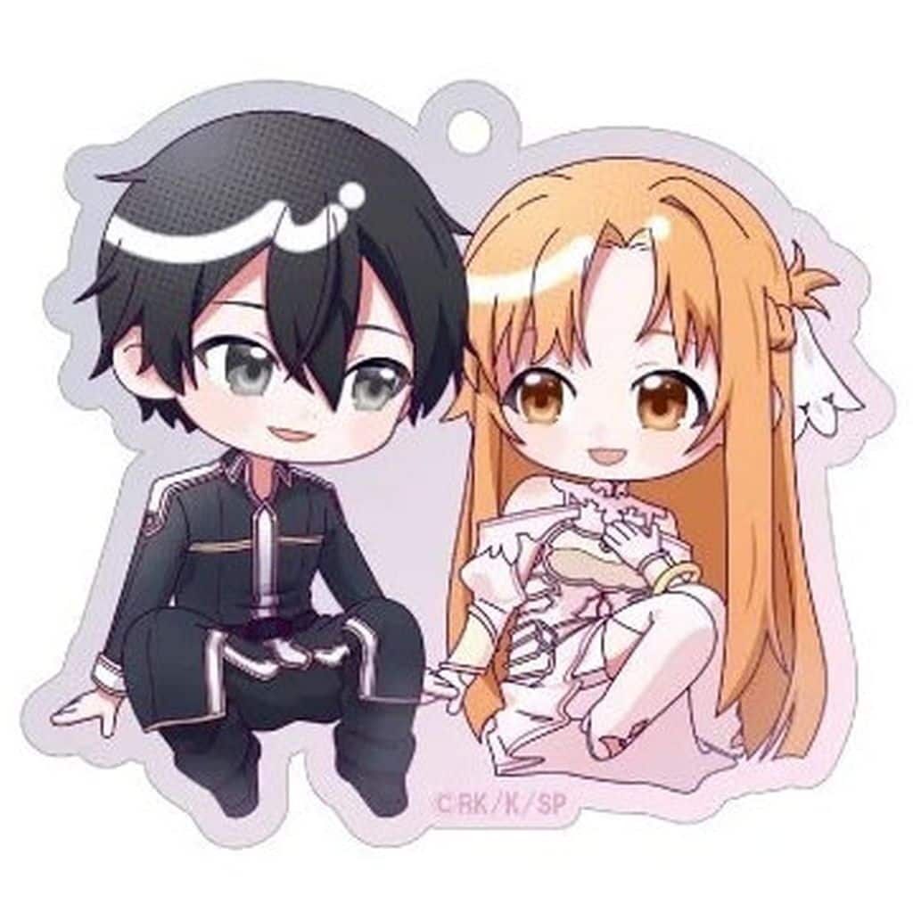 Kirito & Asuna Sword Art Online Acrylic Keychain