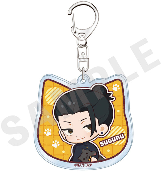 Suguru Geto 5th Anniversary Dakko Series Mini Chara Acrylic Keychain - Jujutsu Kaisen (coly, Approx. 60 mm) - Pre-owned