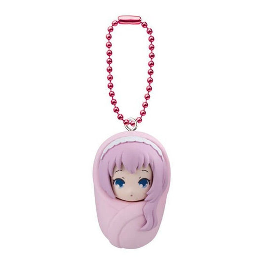 Megurine Luka Keychain Mascot - Hatsune Miku Babu Hatsune Miku! Okurumi Swing (Bandai) Approx. 4 cm - Pre-owned