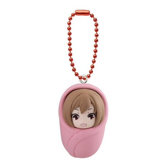 MEIKO Babumiku! Swaddle Swing Keychain - Hatsune Miku Collection - Bandai - Approx. 4 cm - Pre-owned
