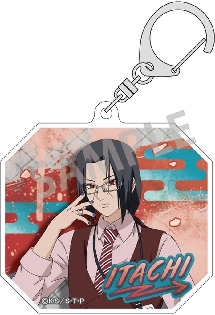 Itachi Uchiha - Naruto Shippuden Trading Acrylic Keychain School Edition - Used
