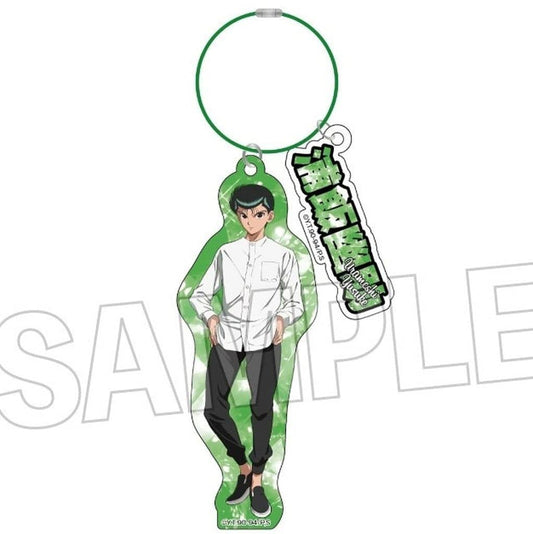 Yusuke Urameshi Acrylic Hoop Charm Monochrome Style Yu Yu Hakusho
