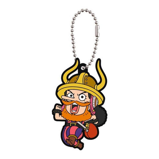 Usopp Rubber Mascot Keychain - One Piece Elbaf Capsule Rubber Mascot (Bandai, Approx. 5.7 cm)