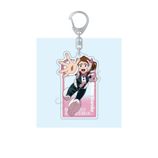 Ochaco Uraraka Acrylic Keychain - My Hero Academia Full-Body Acrylic Keyholder by MAW, Approx. 75 x 95 mm (Pre-owned), No. 03