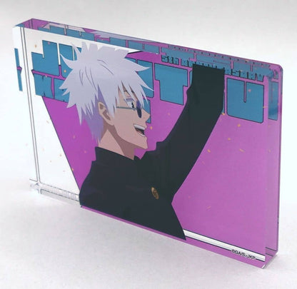 Satoru Gojo 5th Anniversary Visual Vol.2 Acrylic Block - Jujutsu Kaisen (Approx. 70 x 100 mm, Pre-owned)