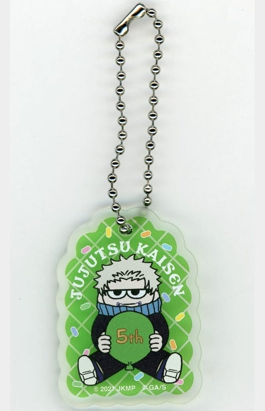 Toge Inumaki Acrylic Keychain - Jujutsu Kaisen 5th Anniversary 'Jirori' Rubber-Paint Style Trading Acrylic Keyholder (Approx. 33 x 45 mm) - Japan TV Service (Pre-owned)