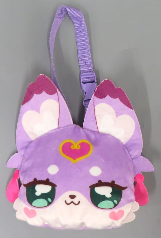 Mashutan Face Plush Pouch with Strap - Detective Pretty Cure! (Banpresto) Approx. 23 cm - Pre-owned
