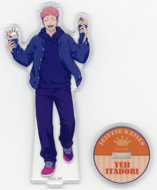 Yuji Itadori Acrylic Stand - Jujutsu Kaisen 5th Anniversary Lawson/@Loppi/HMV Exclusive Acrylic Stand Approx. 160 x 75 mm (Used)