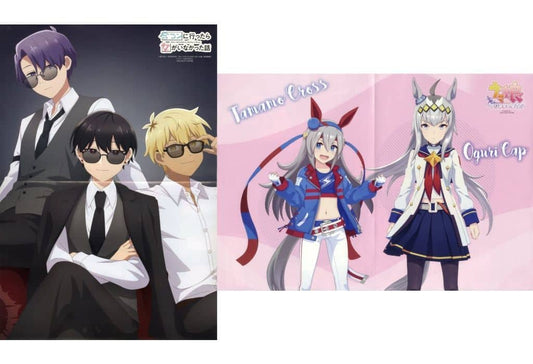 Oguri Cap & Tamamo Cross Pin-up Poster (Folded) — PASH! Insert Poster Jan 2025 — Group Illustration, 300×430mm, Shufu to Seikatsusha