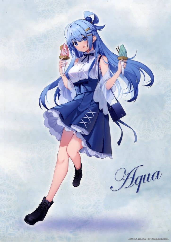 A3 Clear Poster Aqua Date Outfit Ver. KonoSuba C-2 Prize