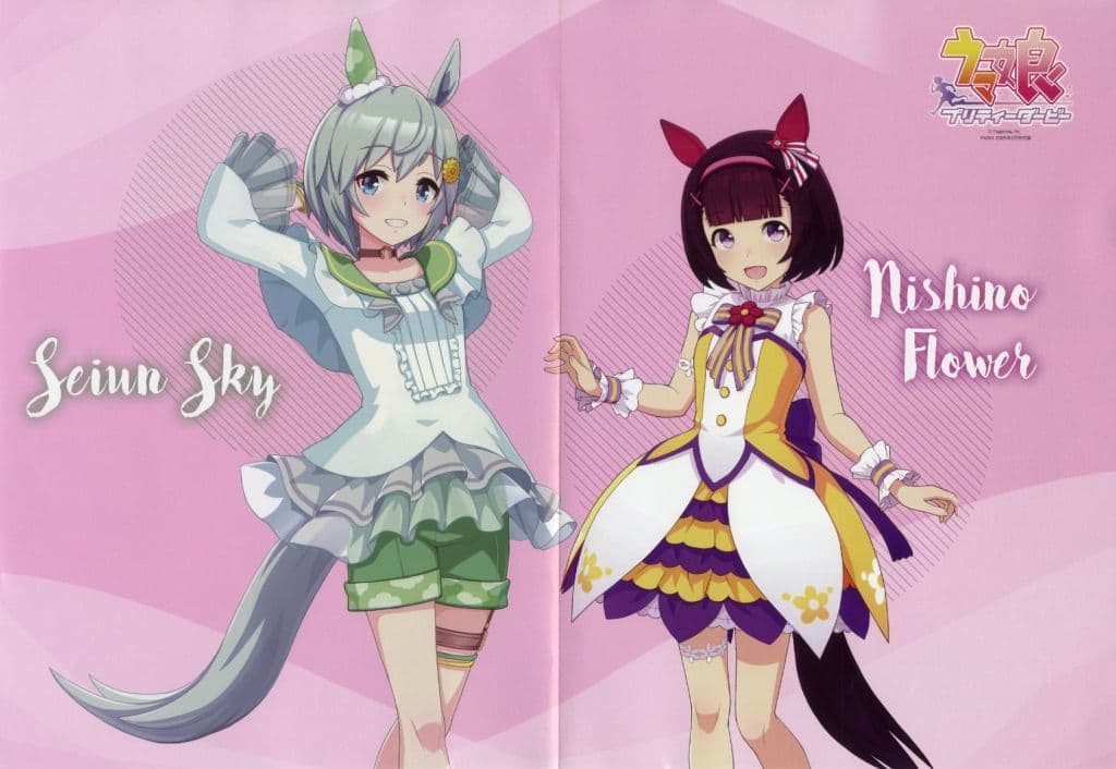 Seiun Sky & Nishino Flower Umamusume Pretty Derby Folded Pinup Poster